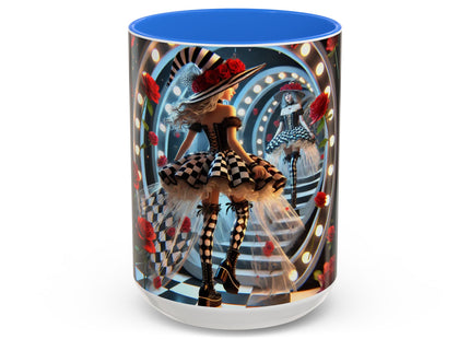 Halloween Witch Through the Mirror Colorful Mugs (11oz, 15oz)