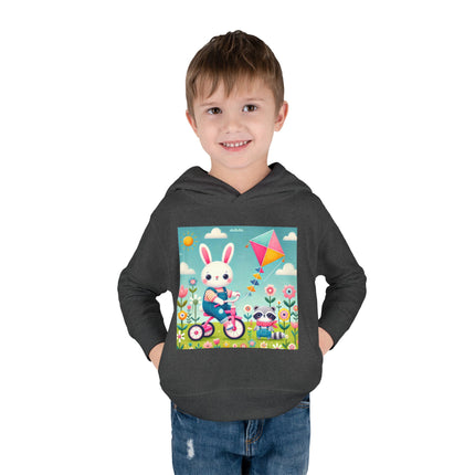 Breezy Meadow Ride Toddler Pullover Fleece Hoodie