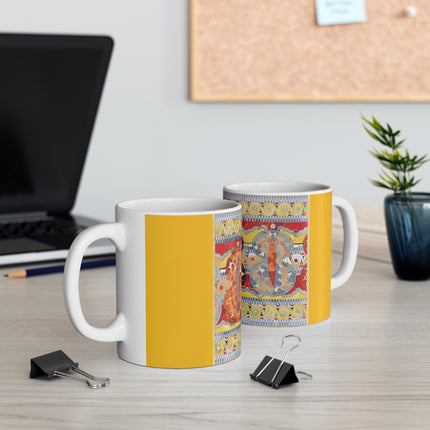 Reproduction of the Shield Frieze by Emile Gilliéron Ceramic Mug 11oz