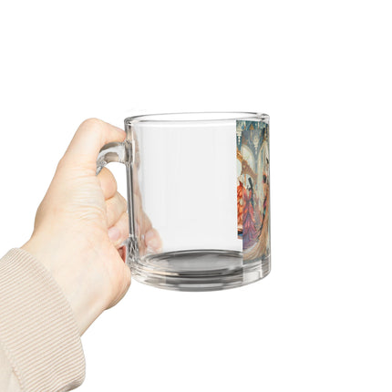 Couture & Wings Glass Mug, 10oz