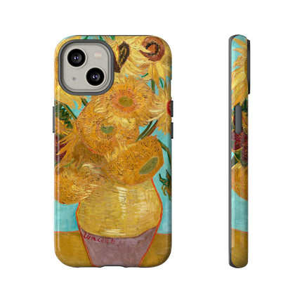 Vase with Twelve Sunflowers by Vincent Van Gogh Phone Cases