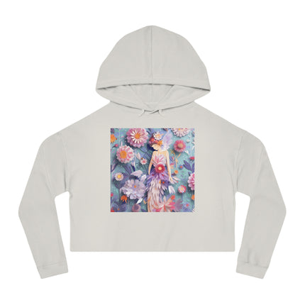 Aster Fairy Women’s Cropped Hooded Sweatshirt