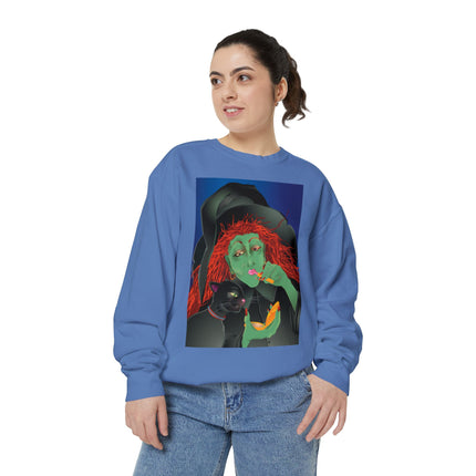 Mirror, Mirror A Witch's Touch Unisex Garment-Dyed Sweatshirt