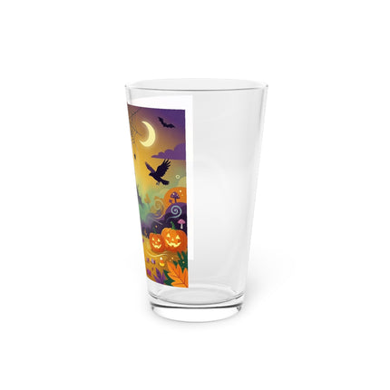 🌙🎃 The Scarecrow Of Haunted Hollow Glass, 16oz – Whimsical Halloween Mystery