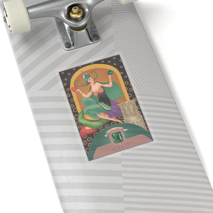May & Emerald (from the Gem Series) by Sofia Chiostri Kiss-Cut Stickers (4 Sizes)