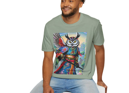 Cyberpunk Samurai Owl Softstyle T-Shirt