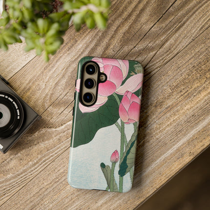 Blooming Lotus Flowers by Ohara Koson Phone Cases
