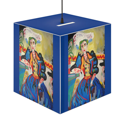A Mulher by Amadeo de Souza-Carosa Light Cube Lamp