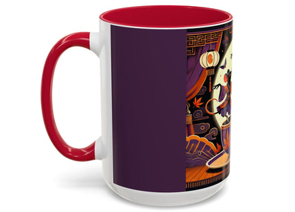 Theatrical Halloween Mice on Teacup Colorful Mugs (11oz, 15oz)