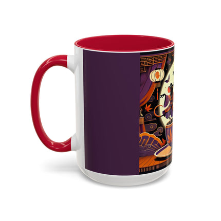 Theatrical Halloween Mice on Teacup Colorful Mugs (11oz, 15oz)