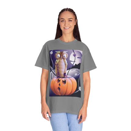 The Startled Pumpkin Unisex Garment-Dyed T-shirt