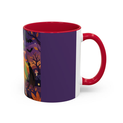 🎃🧙 The Witch Of Jack-O'-Lantern Hollow Colorful Mug – Whimsical Halloween Charm