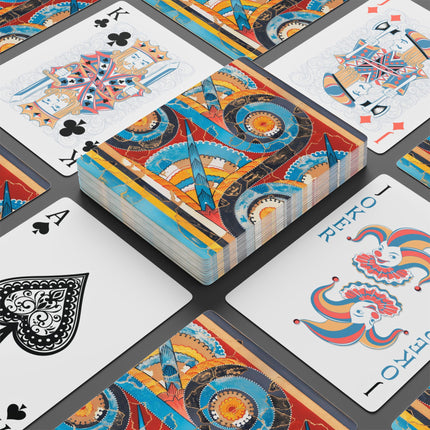 Reproduction of S-Spiral Frieze by Emile Gilliéron Playing Cards
