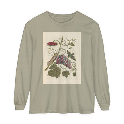 Botanical Pl.49 by Maria Sibylla Garment-dyed Long Sleeve T-Shirt