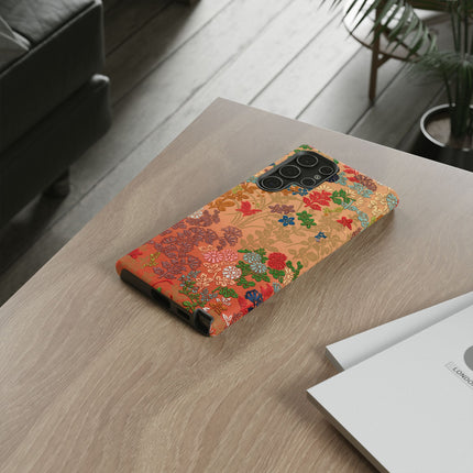 Ornamental Japanese Flower Pattern Phone Cases