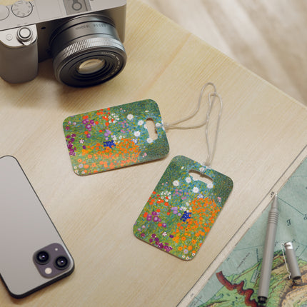 Cottage Garden by Gustav Klimt Luggage Tags