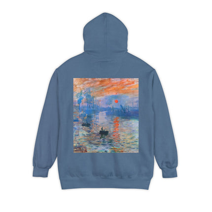 Sunrise by Claude Monet Unisex Garment-Dyed Hoodie