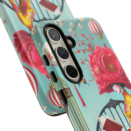 Reading In A Painted Garden Phone Cases