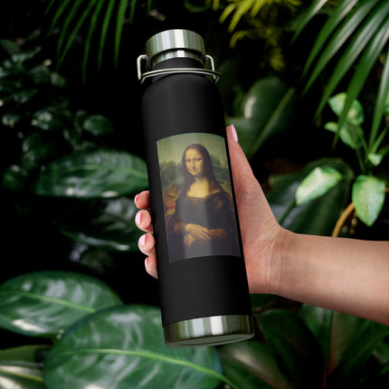 Mona Lisa by Leonardo da Vinci Copper Vacuum Insulated Bottle, 22oz