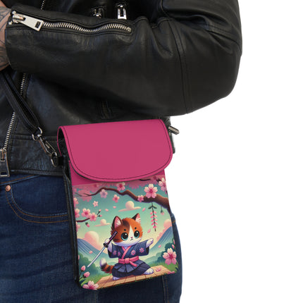 Samurai Kitten Small Cell Phone Wallet