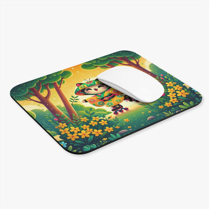 Firefly Dance on Wheels Mouse Pad – Joyful Glow & Playful Movement