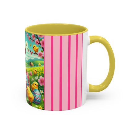 Geisha Kitten’s Easter Delight Colorful Mugs (11oz, 15oz)