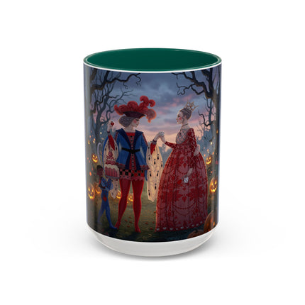 ♥️🎃 The Queen Of Hearts Halloween Masquerade Colorful Mug – Royal Halloween Fantasy