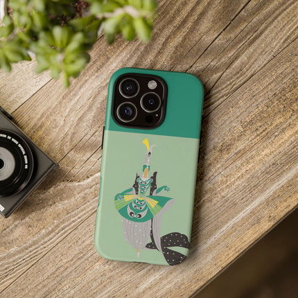 Peacock Dancer Phone Case – Opulent Glamour & Theatrical Elegance
