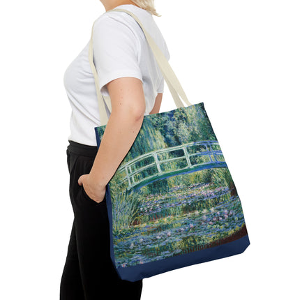 Water Lilies and Japanese Bridge by Claude Monet Tote Bag (AOP)