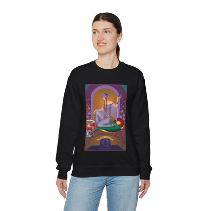 February & Amethyst (from the Gem Series) by Sofia Chiostri Heavy Blend™ Crewneck Sweatshirt