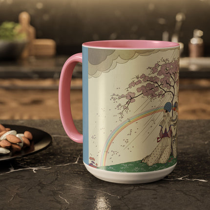 L’Arc-en-Ciel by George Barbier Colorful Mugs (11oz, 15oz)