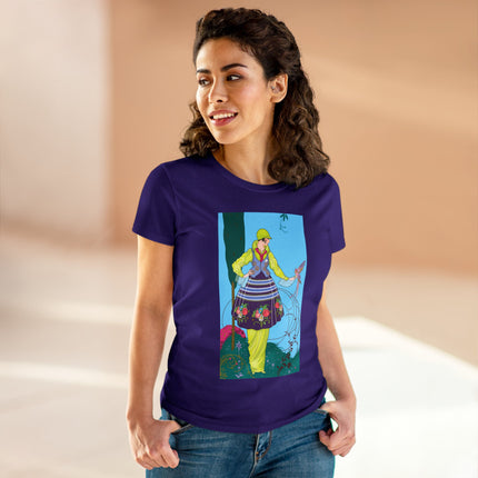 Exquisite Elegance by Umberto Brunelleschi Women's Midweight Cotton Tee