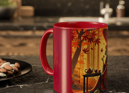Theatrical Harvest Rabbit Colorful Mugs (11oz, 15oz)