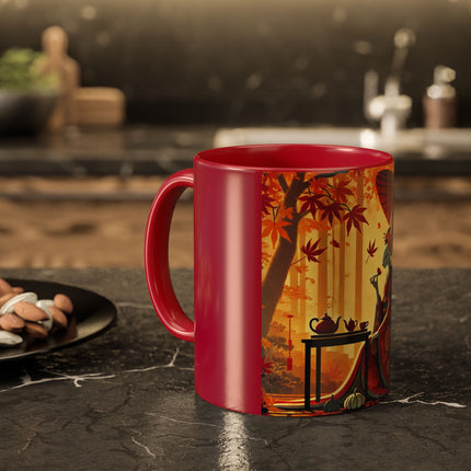 Theatrical Harvest Rabbit Colorful Mugs (11oz, 15oz)