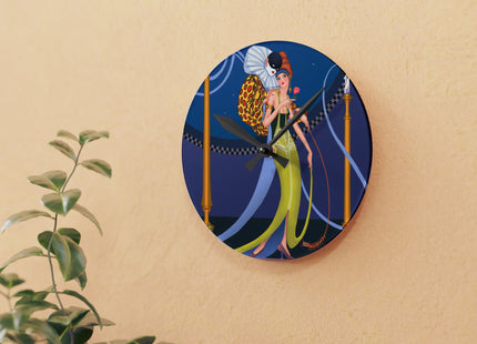 Smoke and Secrets Acrylic Wall Clock