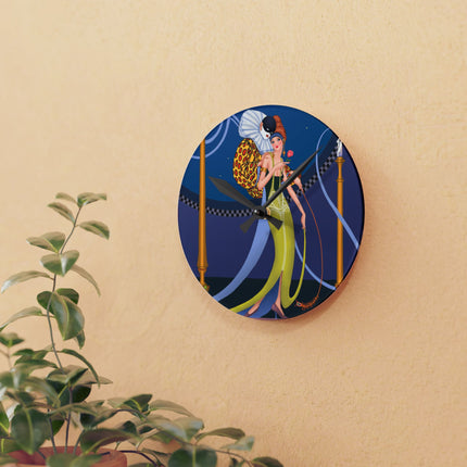 Smoke and Secrets Acrylic Wall Clock