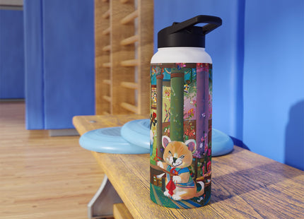Melodies of the Snow Lion Cub Stainless Steel Water Bottle