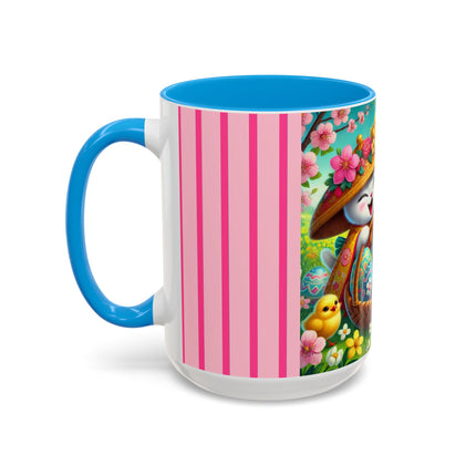 Geisha Kitten’s Easter Delight Colorful Mugs (11oz, 15oz)