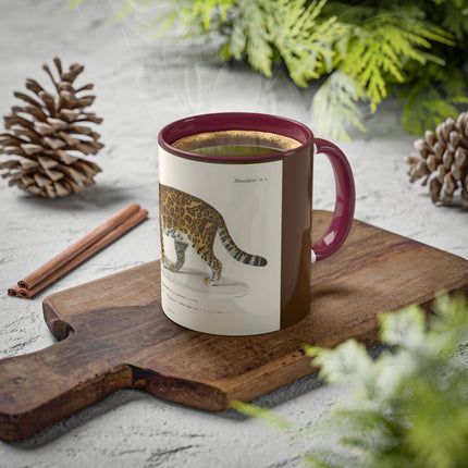 Jaguar by Charles Dessalines D' Orbigny Colorful Mugs, 11oz