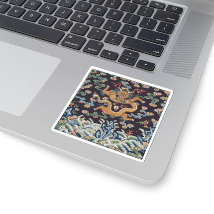 Rank Badge with Dragon with Deer Hooves Kiss-Cut Stickers (4 Sizes)