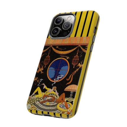 Falbalas et fanfreluches La paresse (Laziness) by George Barbier Phone Cases