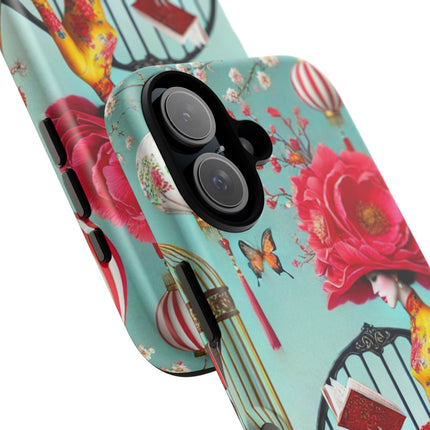 Reading In A Painted Garden Phone Cases