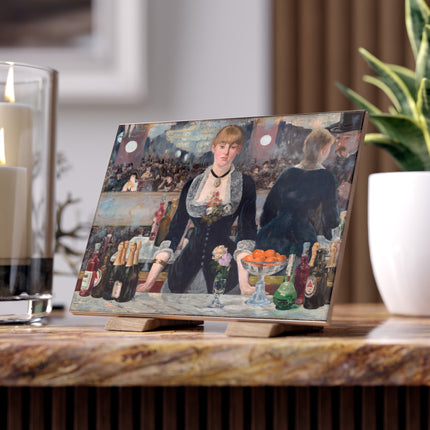 A Bar at the Folies-Bergère by Edouard Manet Ceramic Tile