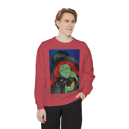 Mirror, Mirror A Witch's Touch Unisex Garment-Dyed Sweatshirt