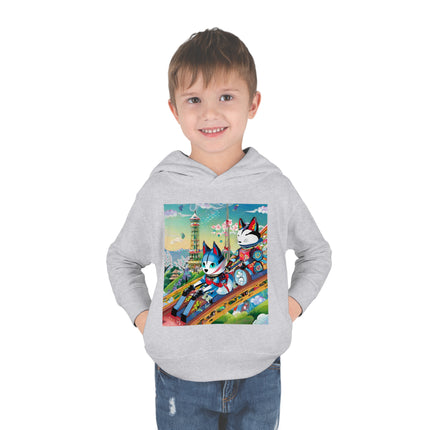 Kitsune Carnival Toddler Pullover Fleece Hoodie