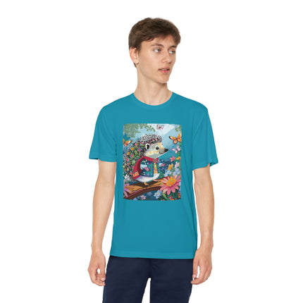 Cute Hedgehog Youth Competitor Tee – Garden Adventure & Whimsical Charm