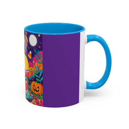 🌙🎃 The Lady Of Moonbeam Hollow Colorful Mug – Whimsical Halloween Charm