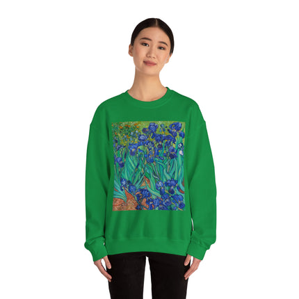 Irises by Vincent Van Gogh Heavy Blend™ Crewneck Sweatshirt