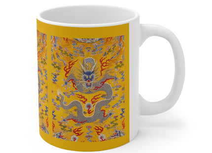 The Imperial 12-Symbol Robe, A Dragon's Regalia Ceramic Mug 11oz