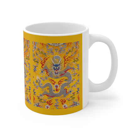 The Imperial 12-Symbol Robe, A Dragon's Regalia Ceramic Mug 11oz